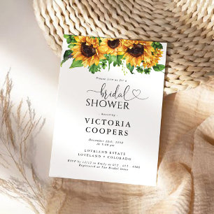 Sunflower Bridal Shower Invitation