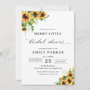Sunflower Bridal Shower Invitation
