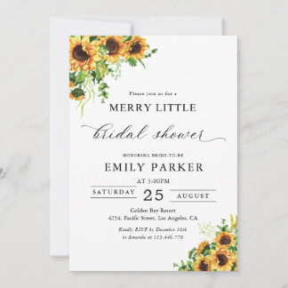 Sunflower Bridal Shower Invitation