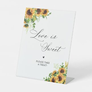 Sunflower Bridal Shower Love Is Sweet Sign