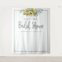 Sunflower Bridal Shower Photo Booth Backdrop