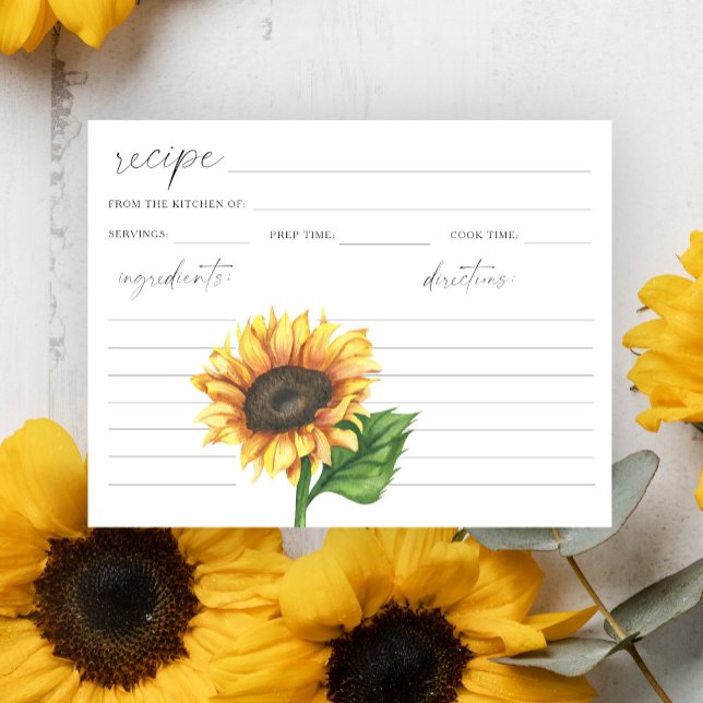Sunflower bridal shower recipe (Creator Uploaded)