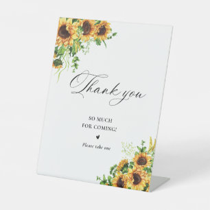 Sunflower Bridal Shower Thank You Sign