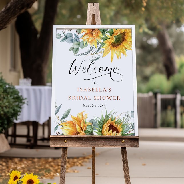 Sunflower Bridal Shower Welcome Sign (Creator Uploaded)