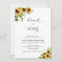 Sunflower Brunch and Bubbly Bridal Shower