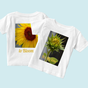 Sunflower Bud and Blossom Baby T-Shirt