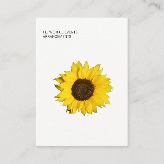 Sunflower Business Card (Front)