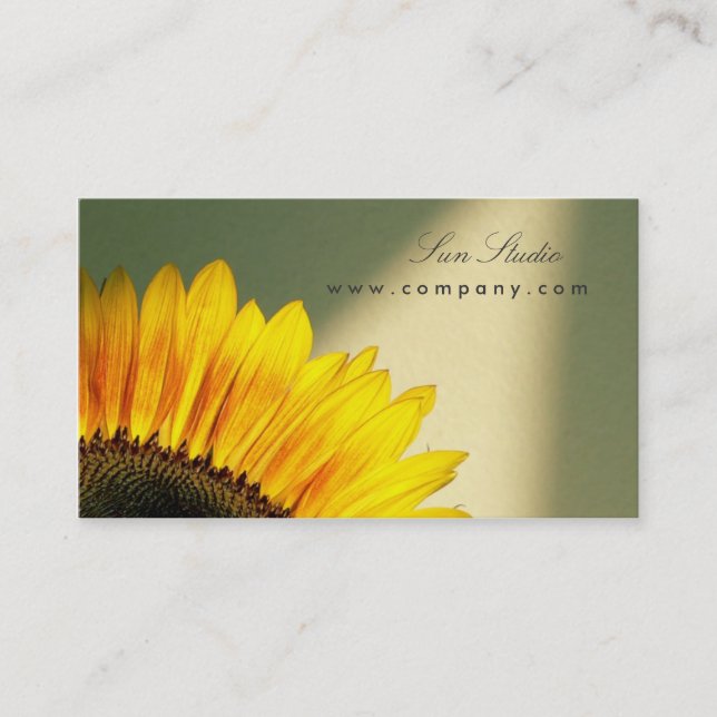 Sunflower Business Card (Front)