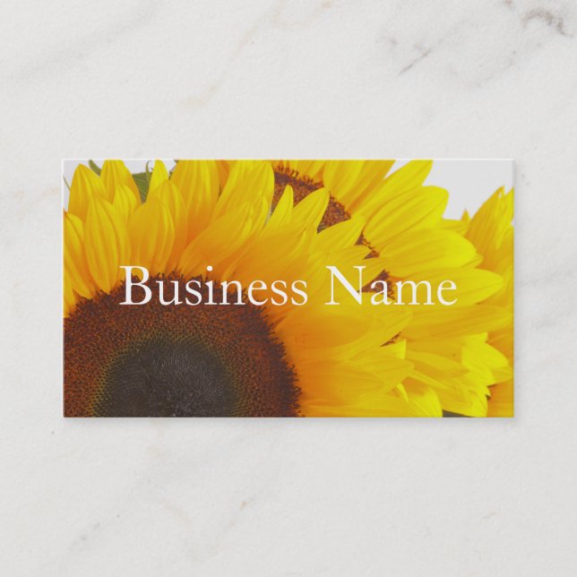 Sunflower  Business Card (Front)
