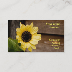 Sunflower business card