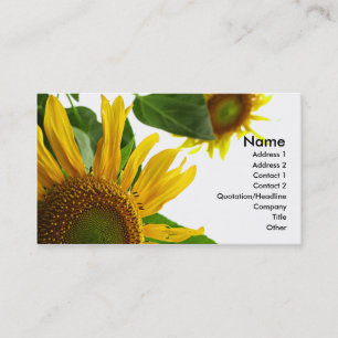 Sunflower Business Card