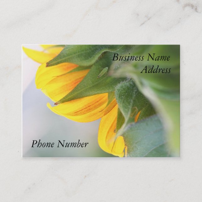 Sunflower Business Card Make it your Own! (Front)
