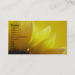 Sunflower Business Cards Personalise Business Card