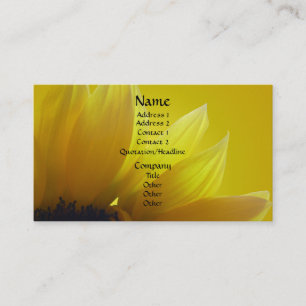 Sunflower Business Cards Personalise Business Card