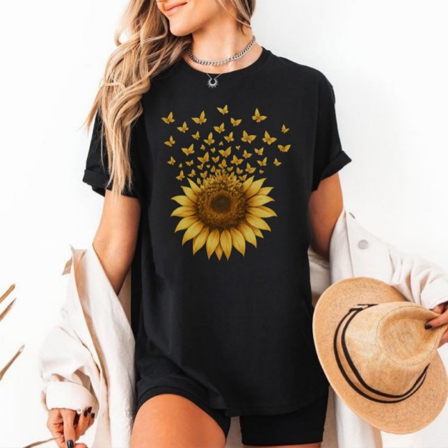 Sunflower Butterfly tshirt  (Creator Uploaded)