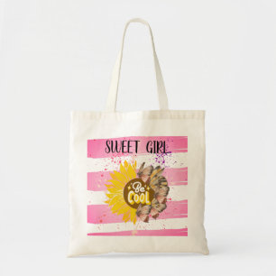 Sunflower & Butterfly Vibrant Pink Art Tote Bag