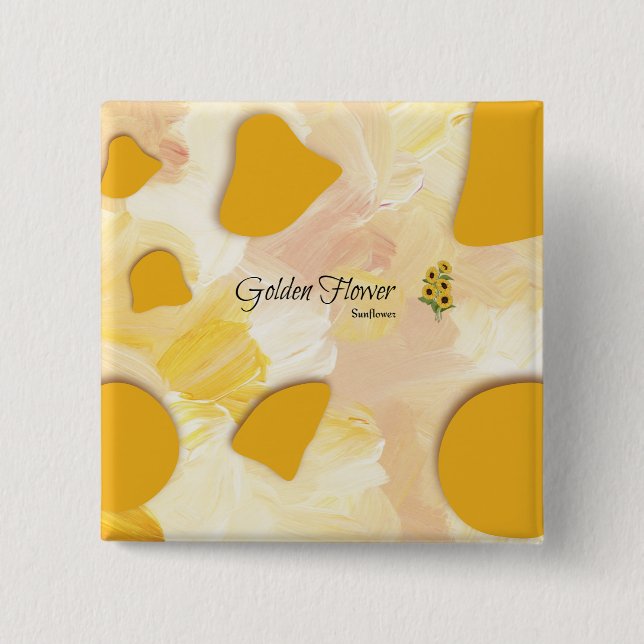 sunflower button  (Front)