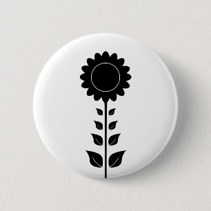 Sunflower Button Badge