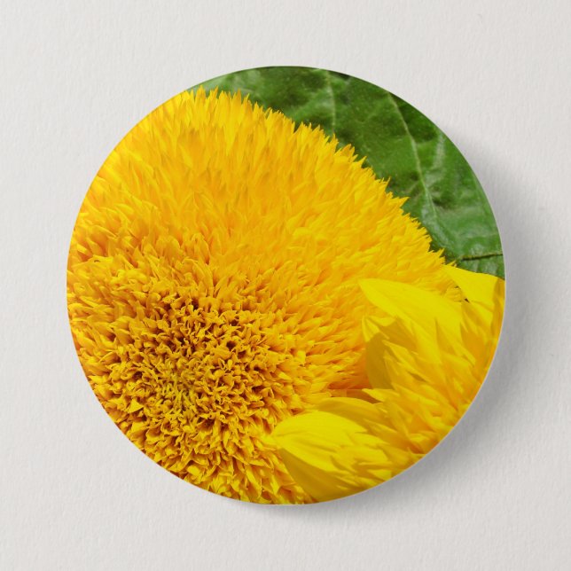 Sunflower Buttons Personalise custom Sunflowers (Front)