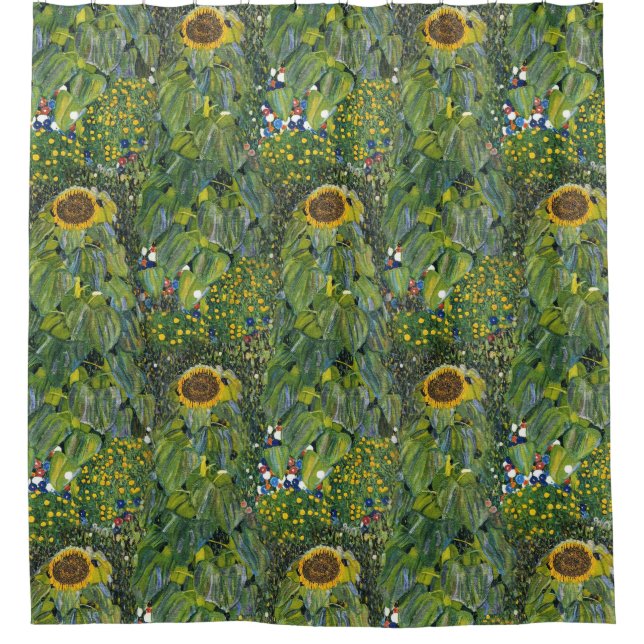 Sunflower by Gustav Klimt Shower Curtain (Front)