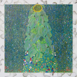 Sunflower by Klimt, Vintage Flowers Art Nouveau Jigsaw Puzzle<br><div class="desc">Sunflower (1906/1907) by Gustav Klimt is a vintage Victorian Era Symbolism fine art nature painting. A variety of flowers surrounding a large single yellow sunflower in full bloom in a summer garden on a farm. About the artist: Gustav Klimt (1862-1918) was an Austrian Symbolist painter and one of the most...</div>