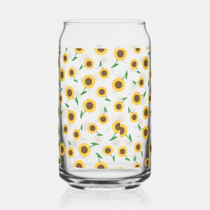 Sunflower Can Glass