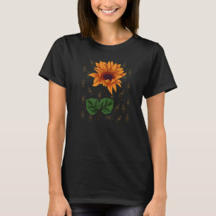Sunflower Candle Pattern Lazy Halloween Costume Cu T-Shirt