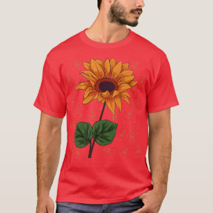 Sunflower Candle Pattern Lazy Halloween Costume Cu T-Shirt