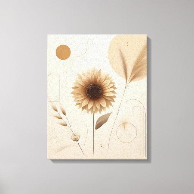 Sunflower Canvas Art | Bright and Cheerful (Front)