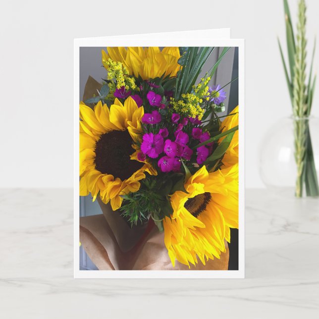 Sunflower card (Front)