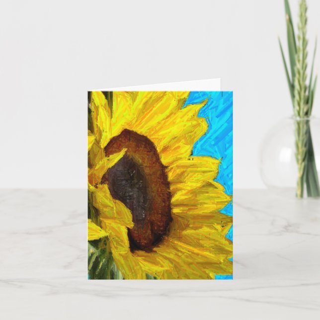 Sunflower card (Front)