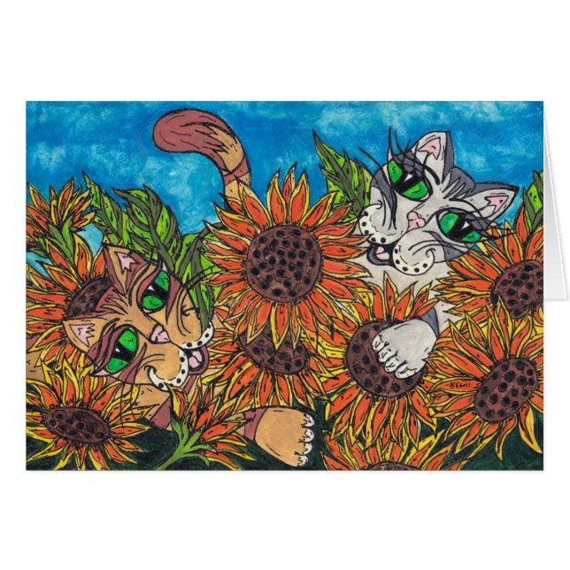 Sunflower Cats (Front Horizontal)