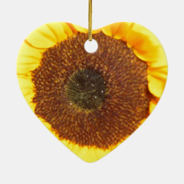 Sunflower Ceramic Tree Decoration (Back)