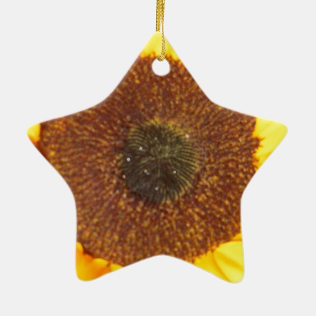 Sunflower Ceramic Tree Decoration (Back)
