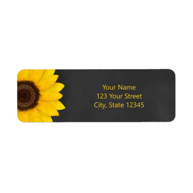 sunflower chalkboard rustic floral (Front)