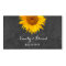Sunflower Chalkboard Wedding Website Insert