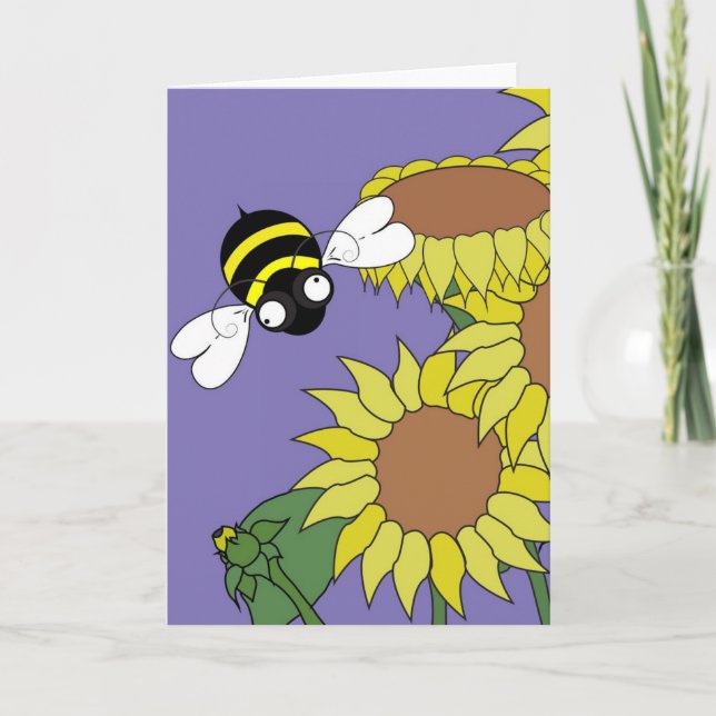Sunflower Cheer Card - Blank inside (Front)