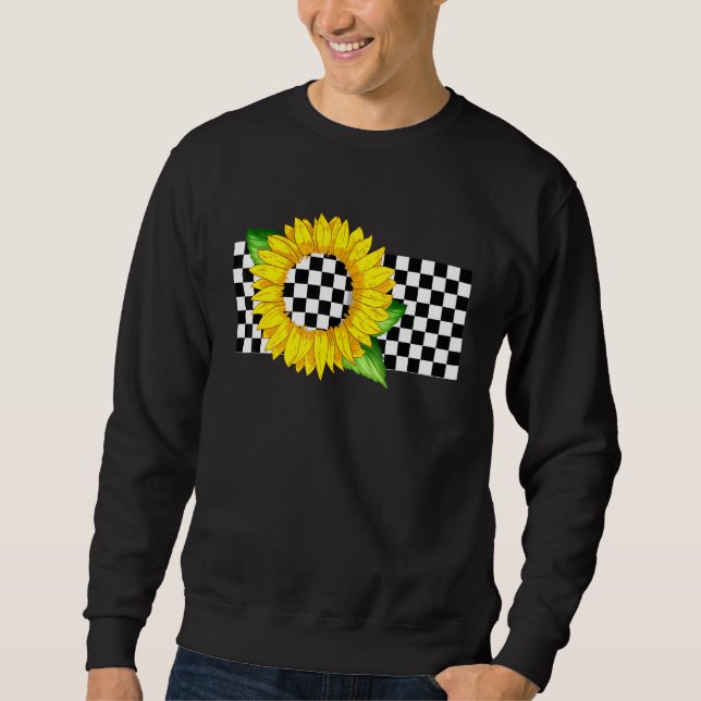 Sunflower Chequered Flag Horizontal Chequered Raci Sweatshirt (Front)