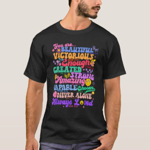 Sunflower Christian Inspirational Bible Verses Say T-Shirt