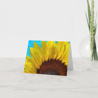 Sunflower close up-card card