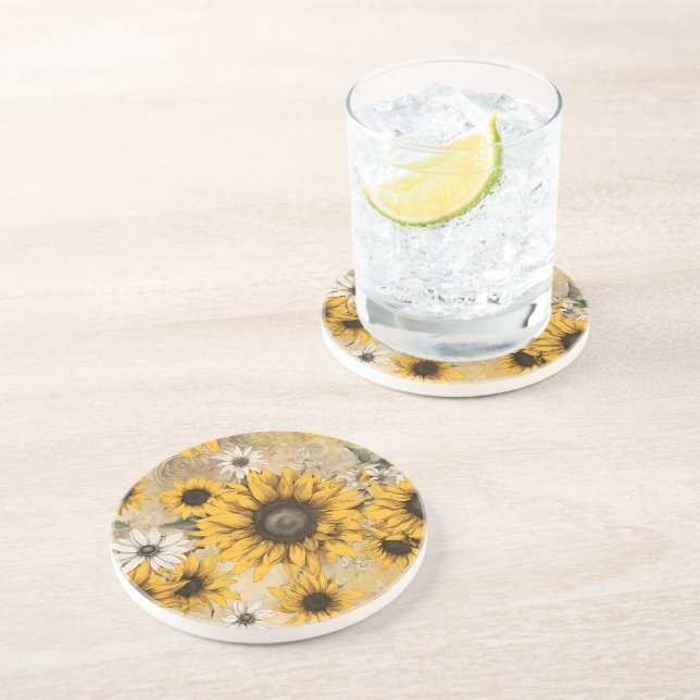 Sunflower Coaster (Side)