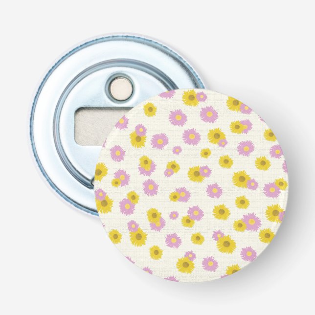 Sunflower Coaster Bottle Opener (Front)