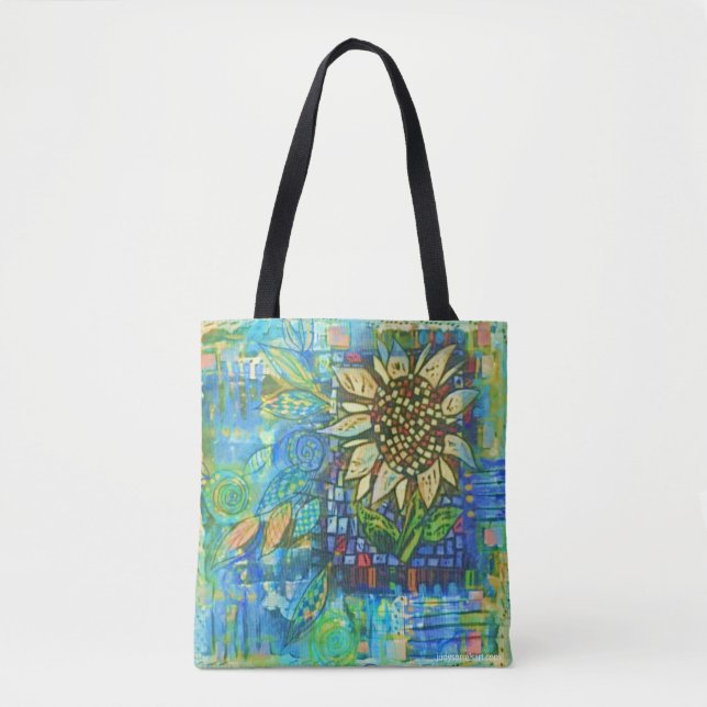 Sunflower Collage Tote (Front)