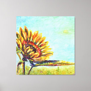 Sunflower Colourful Abstract  Canvas Print