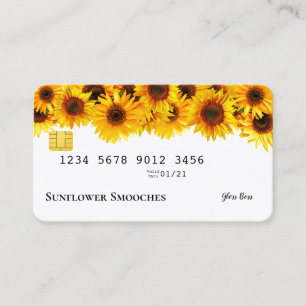 Sunflower Credit Card Business Card