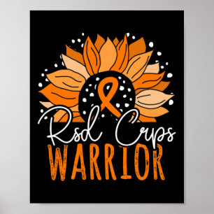 Sunflower Crps Warrior Rsd Crps Awareness  Poster