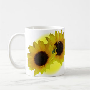 Sunflower Cups Mugs Sunny Yellow Sunflower Cups