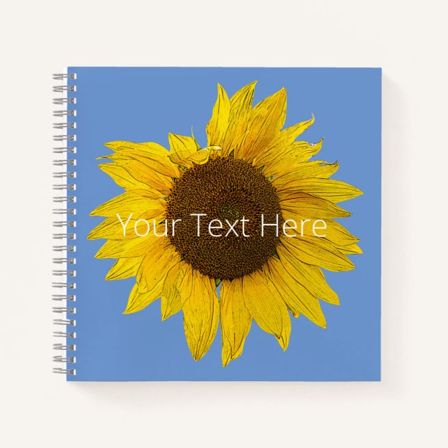 Sunflower Custom Notebook (Front)
