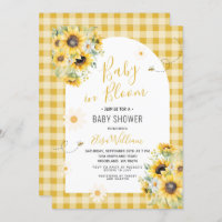 Sunflower Daisy Bee Baby in Bloom 