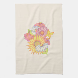 Sunflower Daisy Kitchen Towel 